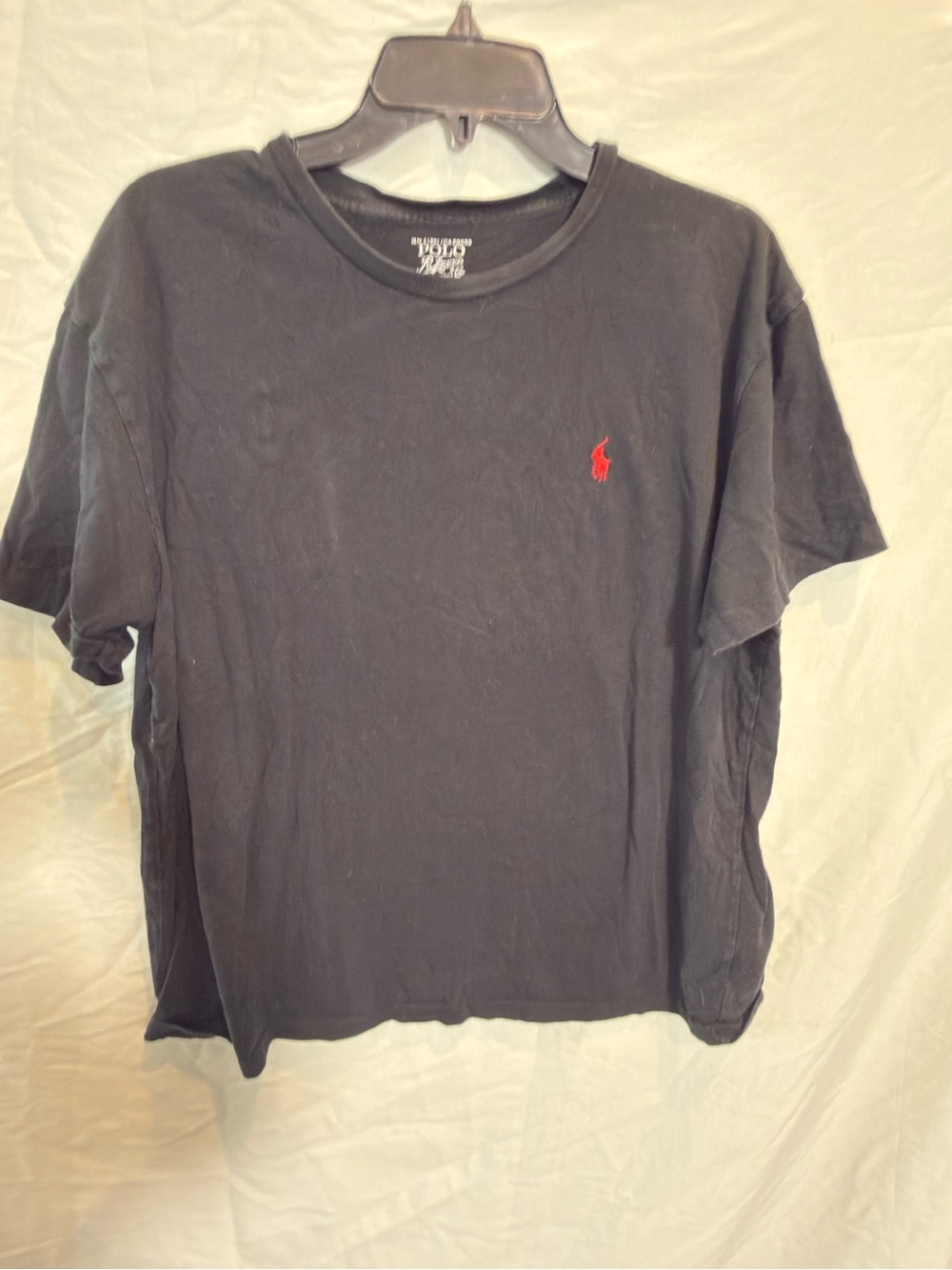 Polo by Ralph Lauren Black Tee with Red Pony Logo